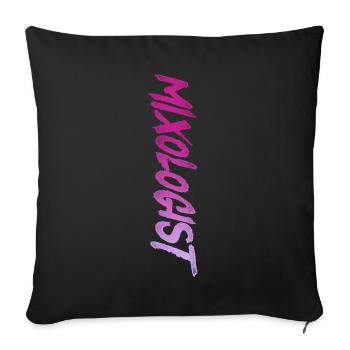 Barman, Mixologue, Mixologue - Housse de coussin décorative 45 x 45 cm - noir - Devant