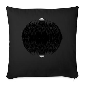 Disk Jockey Vinyl Record Player Nature - Sofakissenbezug 45 x 45 cm - Schwarz - Vorne