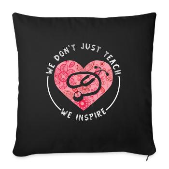 Health Educator We Don't Just Teach We Counseling - Sofa pillowcase 17,3'' x 17,3'' (45 x 45 cm) - black - Front