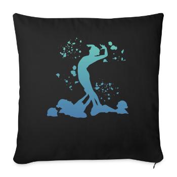 Artistic Swim Team Synchronschwimmen - Sofakissenbezug 45 x 45 cm - Schwarz - Vorne