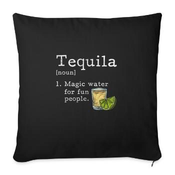 Téquila - Housse de coussin décorative 45 x 45 cm - noir - Devant