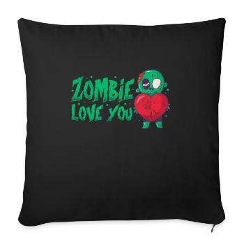 Zombie - Sofakissenbezug 45 x 45 cm - Schwarz - Vorne