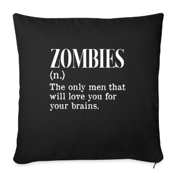 Zombie Zombie Hunter Zombie Apocalypse Gift - Sofa pillowcase 17,3'' x 17,3'' (45 x 45 cm) - black - Front