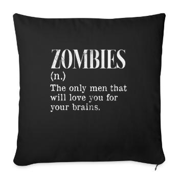 Zombie - Sofakissenbezug 45 x 45 cm - Schwarz - Vorne