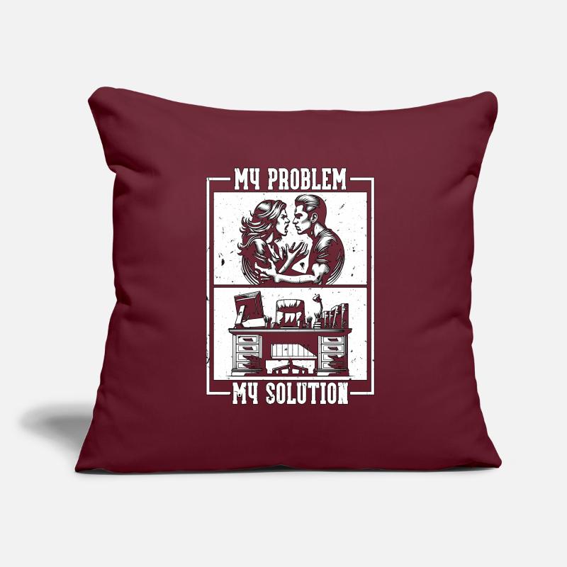 Admin Assistant My Problem My Pictogram Dad Mom Sofa pillowcase 17,3'' x 17,3'' (45 x 45 cm)