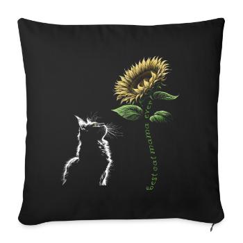 Best Cat Mama Ever - Sofakissenbezug 45 x 45 cm - Schwarz - Vorne
