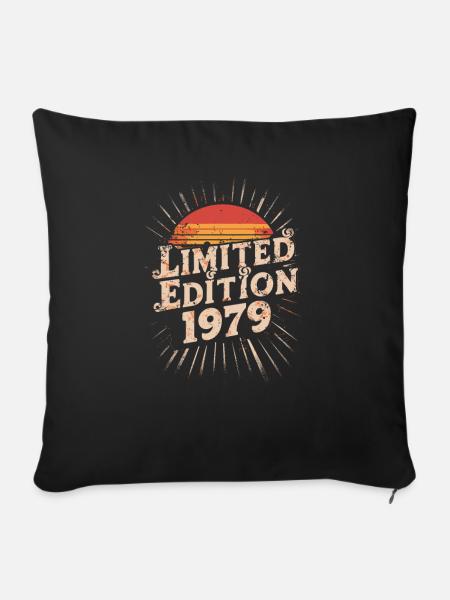 limited edition 1979 - Sofakissenbezug 45 x 45 cm - Schwarz