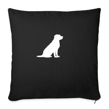 I Love Dogs - Sofa pillowcase 17,3'' x 17,3'' (45 x 45 cm) - black - Front