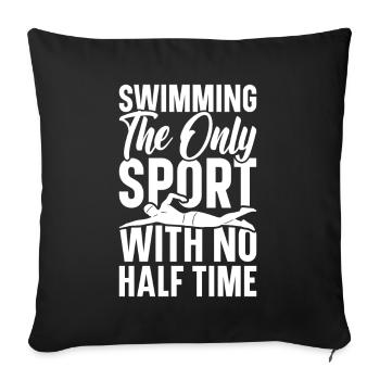 Swimming Water Sports Pool Swimming Swimmers - Sofa pillowcase 17,3'' x 17,3'' (45 x 45 cm) - black - Front