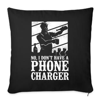 Bartender Mixologist No, I Don't - Sofa pillowcase 17,3'' x 17,3'' (45 x 45 cm) - black - Front