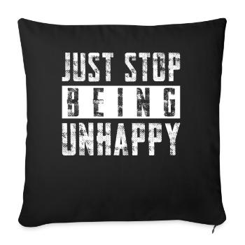 Sarcasm Misanthrope Sarcasm - Sofakissenbezug 45 x 45 cm - Schwarz - Vorne