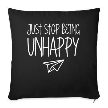Sarcasm Misanthrope Sarcasm Unhappy Goth - Sofakissenbezug 45 x 45 cm - Schwarz - Vorne