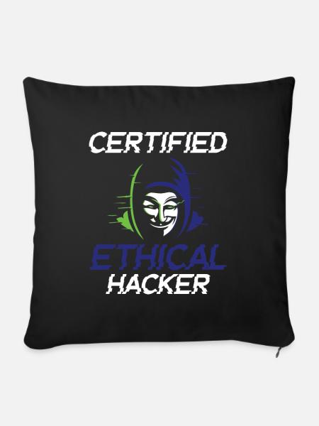 Certified Ethical Hacker - Ethical Hacker - Sofakissenbezug 45 x 45 cm - Schwarz