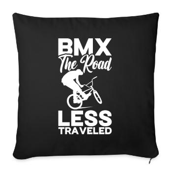 BMX Freestyle Biker Bike Bike BMX Rider - Sofa pillowcase 17,3'' x 17,3'' (45 x 45 cm) - black - Front
