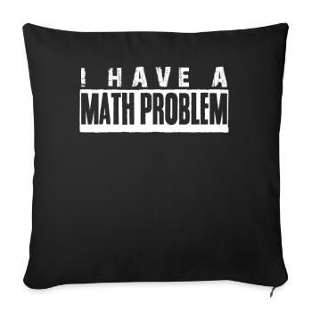 Physics Teacher Math Maths Mathematics - Sofakissenbezug 45 x 45 cm - Schwarz - Vorne
