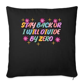 Professeur de mathématiques Mathématiques Mathématiques - Housse de coussin décorative 45 x 45 cm - noir - Devant