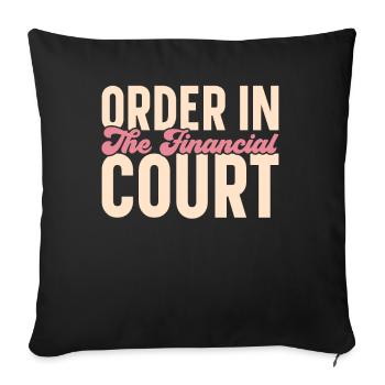 Accounting Financial Accountant Accountant Profession - Sofa pillowcase 17,3'' x 17,3'' (45 x 45 cm) - black - Front