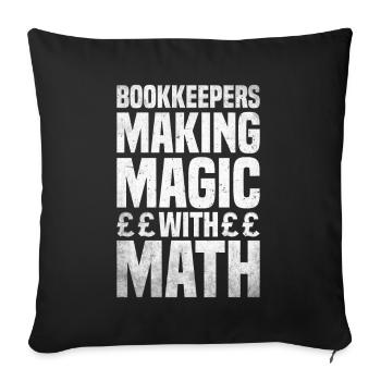Accounting Financial Accountant Accountant Profession - Sofa pillowcase 17,3'' x 17,3'' (45 x 45 cm) - black - Front