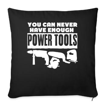 Best Power Tools Electric Tools - Sofa pillowcase 17,3'' x 17,3'' (45 x 45 cm) - black - Front