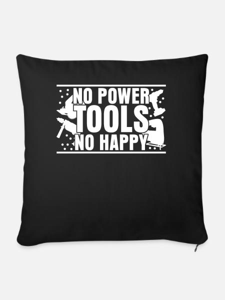 Power Tools Best Electric Tools - Sofakissenbezug 45 x 45 cm - Schwarz