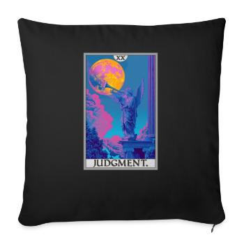 Tarotkarten Tarotkarte 20 Judgment Gericht - Sofakissenbezug 45 x 45 cm - Schwarz - Vorne