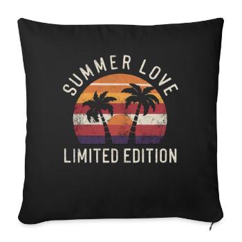 Summer Love Limited Edition - Sofa pillowcase 17,3'' x 17,3'' (45 x 45 cm) - black - Front