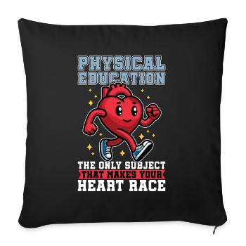 P.E Instructor Physical Education Personal Trainer - Sofa pillowcase 17,3'' x 17,3'' (45 x 45 cm) - black - Front