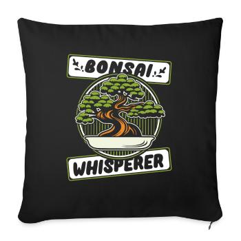Bonsai Whisperer Bonsai Pots Penjing Indoor - Sofa pillowcase 17,3'' x 17,3'' (45 x 45 cm) - black - Front
