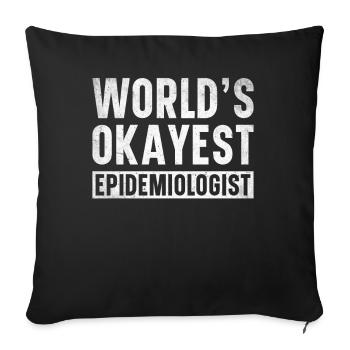 Epidemiology Scientist Epidemiologist Medicine - Sofa pillowcase 17,3'' x 17,3'' (45 x 45 cm) - black - Front