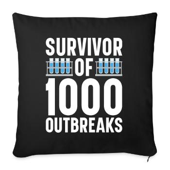Epidemiology Scientist Epidemiologist Medicine - Sofa pillowcase 17,3'' x 17,3'' (45 x 45 cm) - black - Front