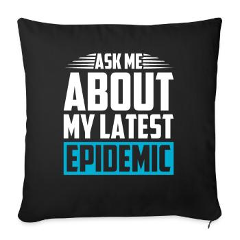 Epidemiology Scientist Epidemiologist Medicine - Sofa pillowcase 17,3'' x 17,3'' (45 x 45 cm) - black - Front