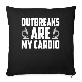 Epidemiology Scientist Epidemiologist Medicine - Sofa pillowcase 17,3'' x 17,3'' (45 x 45 cm) - black - Front