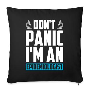 Epidemiology Scientist Epidemiologist Medicine - Sofa pillowcase 17,3'' x 17,3'' (45 x 45 cm) - black - Front