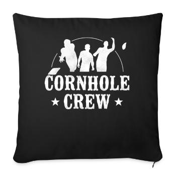 Cornhole Team Bean Bag Player - Sofakissenbezug 45 x 45 cm - Schwarz - Vorne