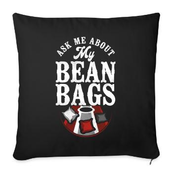 Cornhole Team Bean Bag Player - Sofakissenbezug 45 x 45 cm - Schwarz - Vorne