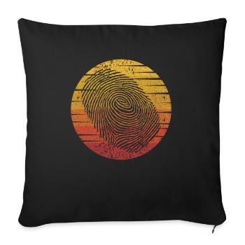 Retro Digital Forensics Science Forensic Scientist - Sofa pillowcase 17,3'' x 17,3'' (45 x 45 cm) - black - Front
