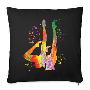Artistic Swim Team Synchronschwimmen - Sofakissenbezug 45 x 45 cm - Schwarz - Vorne