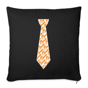 Chain Saw Tie Chainsaws Chainsaw - Sofa pillowcase 17,3'' x 17,3'' (45 x 45 cm) - black - Front