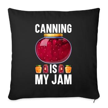 Mise en conserve Mise en conserve - Housse de coussin décorative 45 x 45 cm - noir - Devant