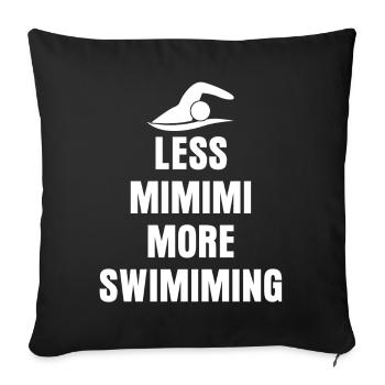 Triathlon Swimmer Swimming Training - Sofa pillowcase 17,3'' x 17,3'' (45 x 45 cm) - black - Front