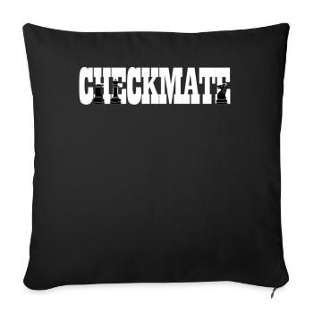 Chess Set Chess Player Chess Pieces - Sofa pillowcase 17,3'' x 17,3'' (45 x 45 cm) - black - Front
