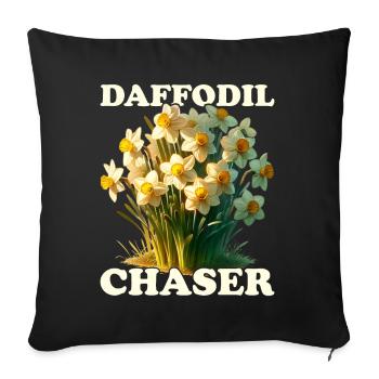 Daffodils Flower Daffodil Daffodils - Sofa pillowcase 17,3'' x 17,3'' (45 x 45 cm) - black - Front