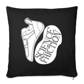 Chaussures d’escalade de bloc Boulder Chalk - Housse de coussin décorative 45 x 45 cm - noir - Devant