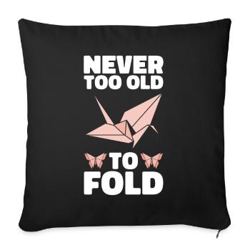 Origami Master Paper Folding Paper Crane Japon - Housse de coussin décorative 45 x 45 cm - noir - Devant