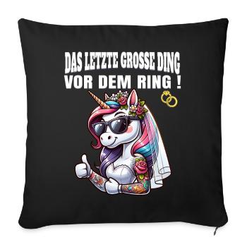 Bachelor Party Bride Hen Party Rumbling Women - Sofa pillowcase 17,3'' x 17,3'' (45 x 45 cm) - black - Front