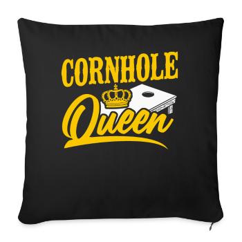 Cornhole Team Bean Bag Player - Sofakissenbezug 45 x 45 cm - Schwarz - Vorne