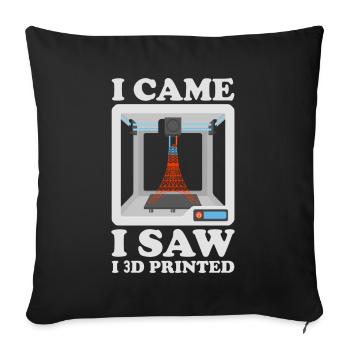 3D Printer Filament 3D Printing 3D Printing 3D Printer - Sofa pillowcase 17,3'' x 17,3'' (45 x 45 cm) - black - Front