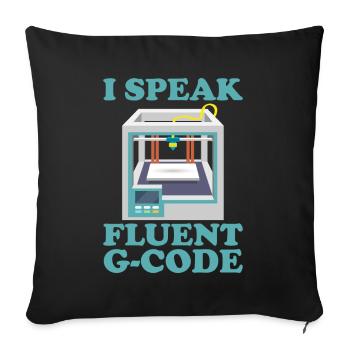 3D Printer Filament 3D Printing 3D Printing 3D Printer - Sofa pillowcase 17,3'' x 17,3'' (45 x 45 cm) - black - Front