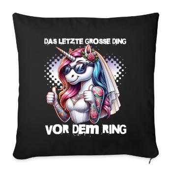 Bachelor Party Bride Hen Party Rumbling Women - Sofa pillowcase 17,3'' x 17,3'' (45 x 45 cm) - black - Front
