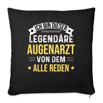Je suis cet ophtalmologiste légendaire - Housse de coussin décorative 45 x 45 cm - noir - Devant